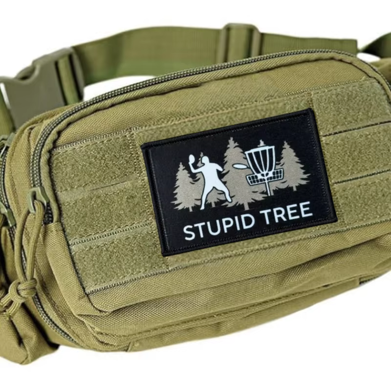 Parche gancho y bucle STUPID TREE para mochila militar táctica - imagen 2
