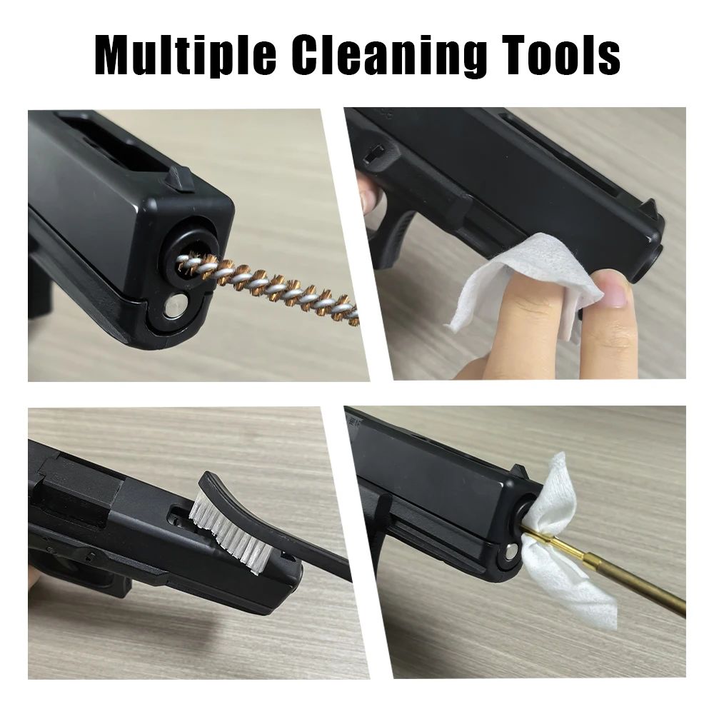 Kit de limpieza para pistola y rifle con cepillos de bronce - imagen 5