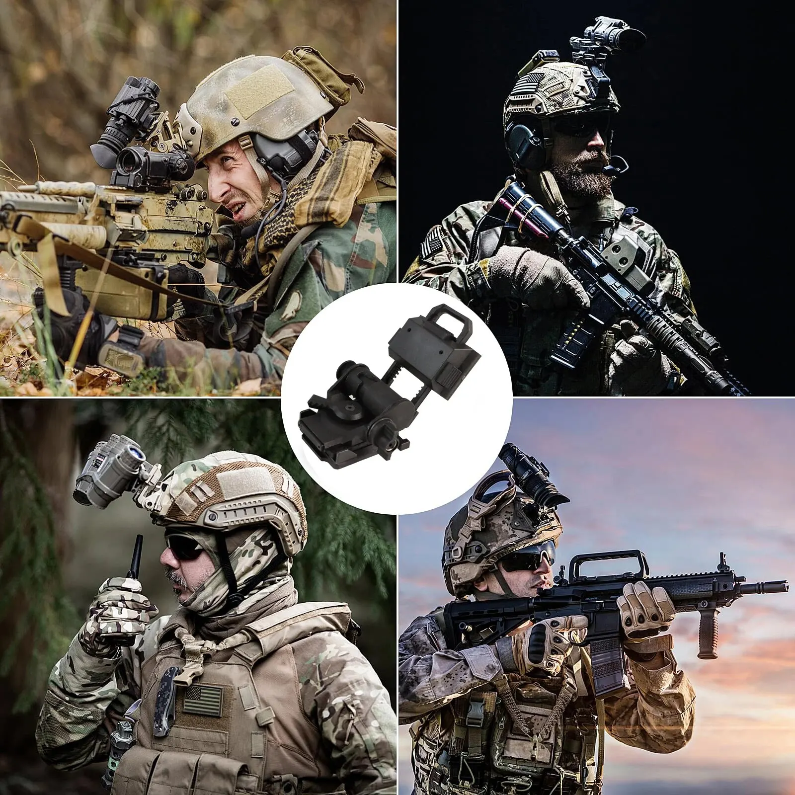 BOOIU L4G24 casco táctico con soporte NVG para PVS15/18 - imagen 3