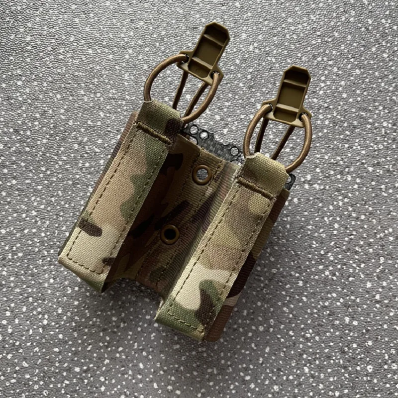 Bolsa elástica para dos cargadores de pistola 9mm con cierre seguro