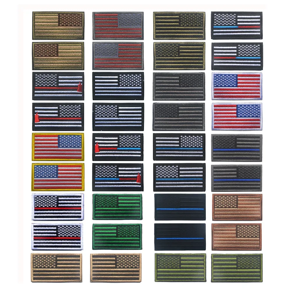 Parche táctico bandera Estados Unidos reversible para uniforme - imagen 5