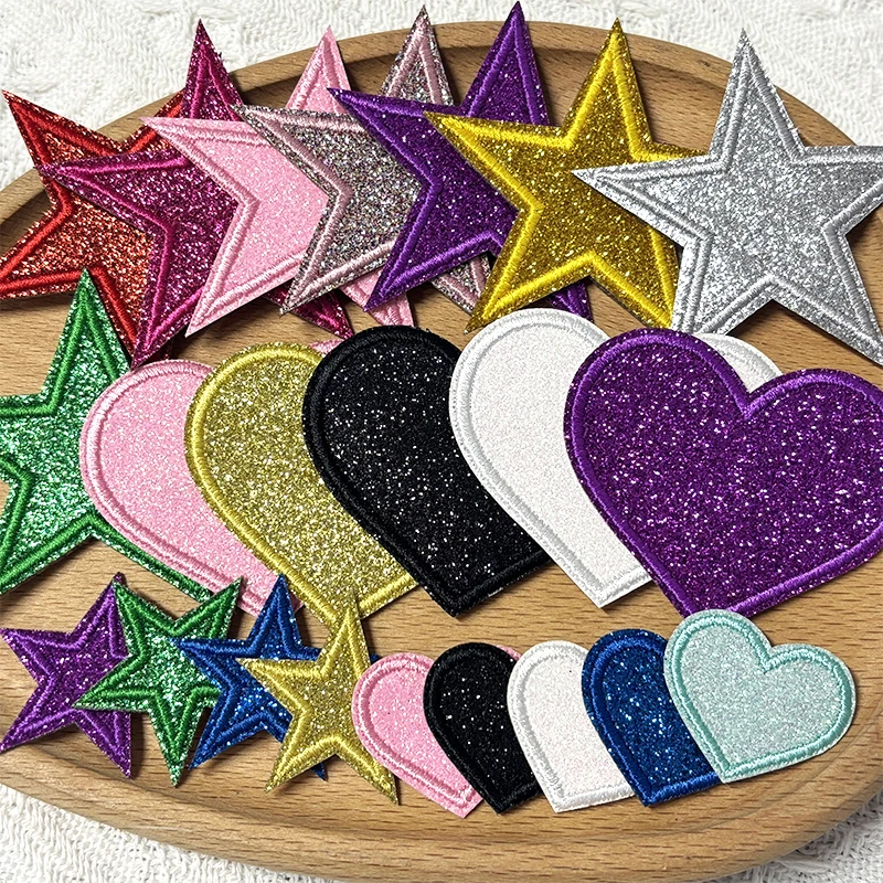Parches bordados brillantes para gorra y ropa