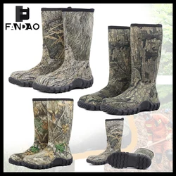 Botas tácticas impermeables camuflaje forro polar antideslizantes