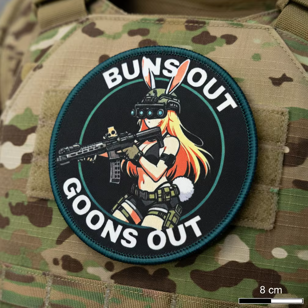 Tactical Bunny Parche táctico con velcro diseño coneja anime - imagen 5