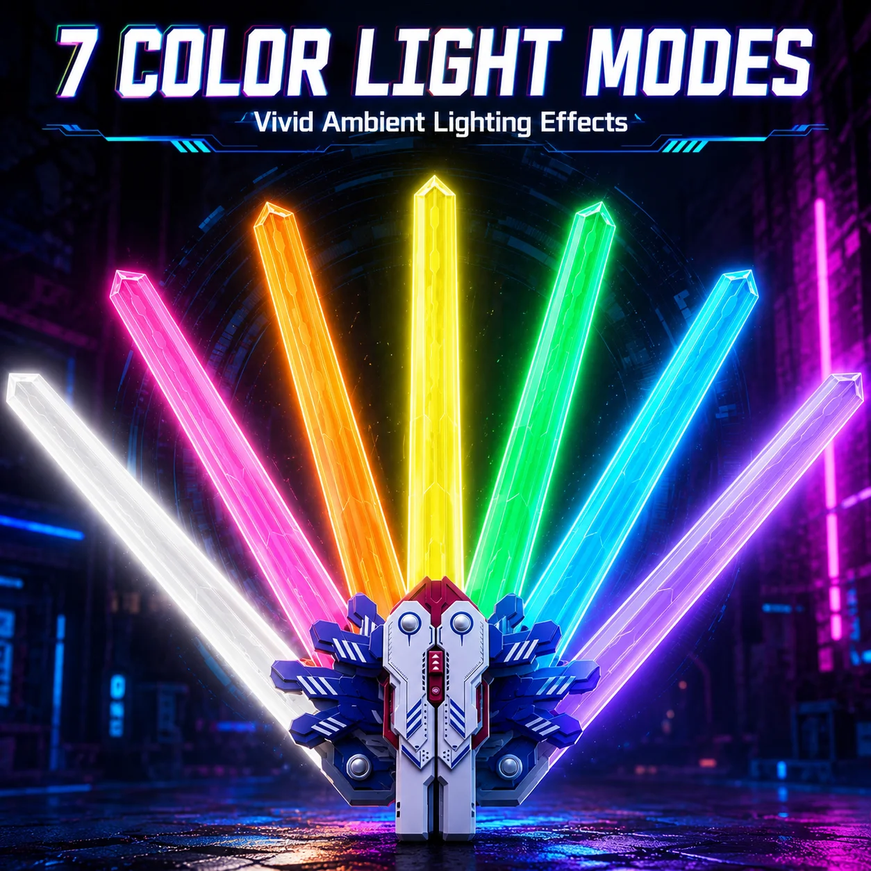 Espada Láser Retráctil con Luz Transformable – Cosplay Infantil - imagen 2