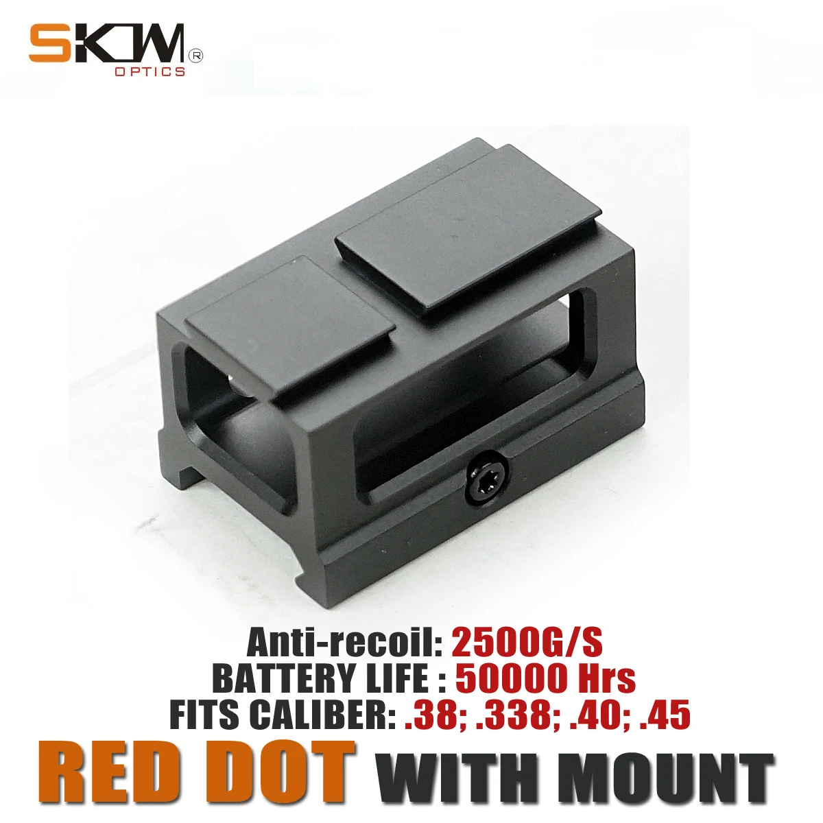 AK Sight visor de punto rojo 3 MOA 1x15x15 con montaje para AR - imagen 2