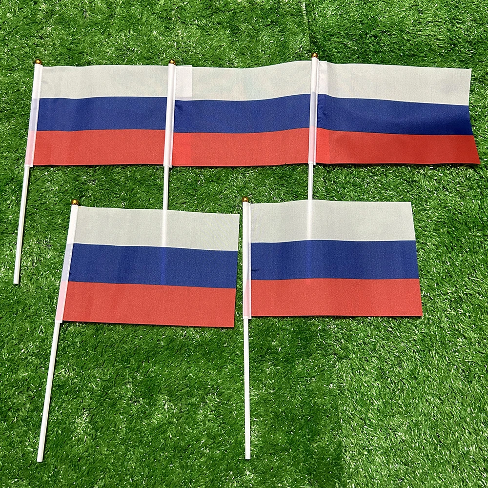 SKY Bandera táctica de señalización rusa con asta plástica - imagen 3