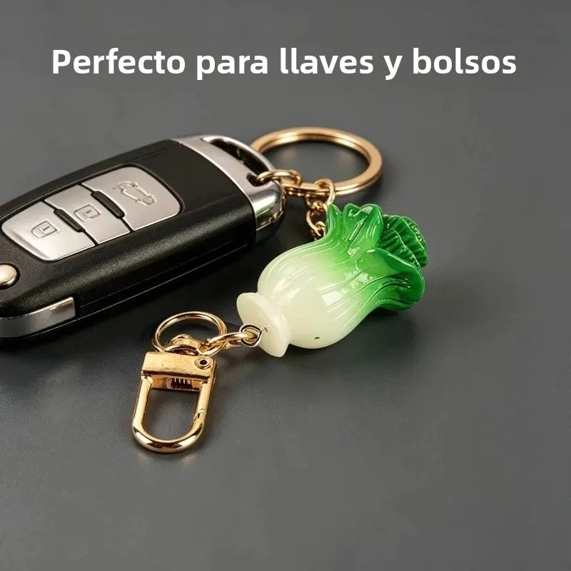 Llavero de resina hecho a mano con colgante de fruta y verdura - imagen 3