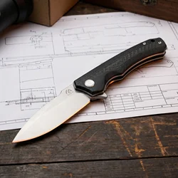 Cuchillo plegable de acero para exteriores – herramienta táctica