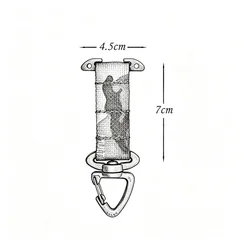 Gancho táctico MOLLE triangular para accesorios, clip cinturón