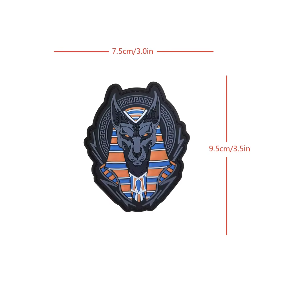 Parche táctico PVC 3D Anubis Medusa Velcro para mochila Molle - imagen 5