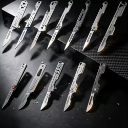 Cuchillo EDC acero inoxidable apertura rápida plegable con abrebotellas