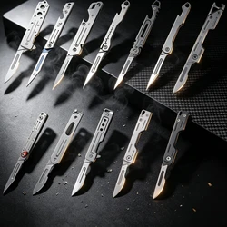 Cuchillo EDC acero inoxidable apertura rápida plegable con abrebotellas