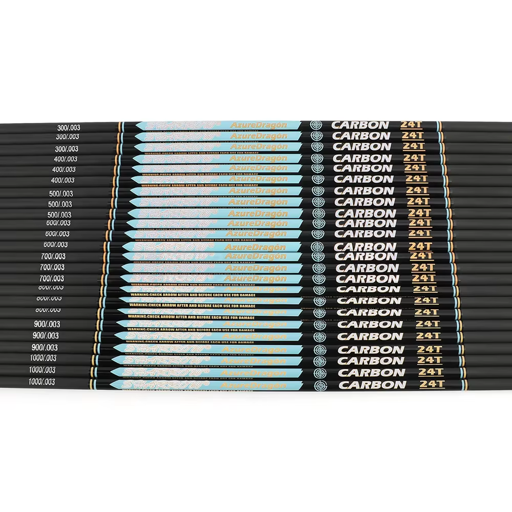 Flecha de carbono 32 pulgadas Spine 300-1000 para arco táctico