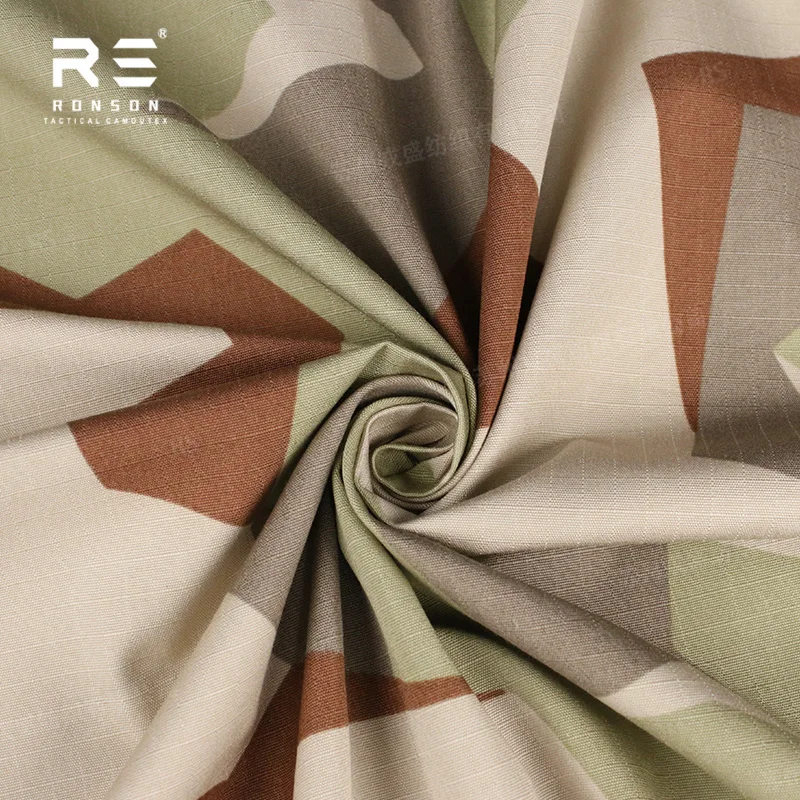 Tela táctica ripstop NYCO camuflaje desértico sueco WR y NIR - imagen 3