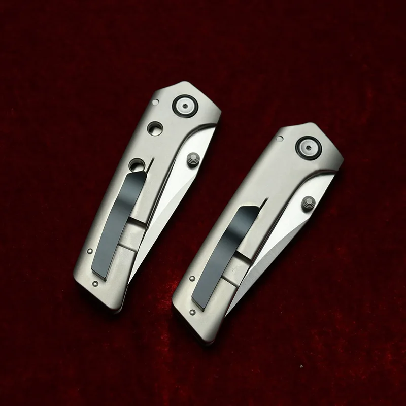 Cuchillo EDC LEMIFSHE titanio con rodamientos cerámicos, bolsillo - imagen 3