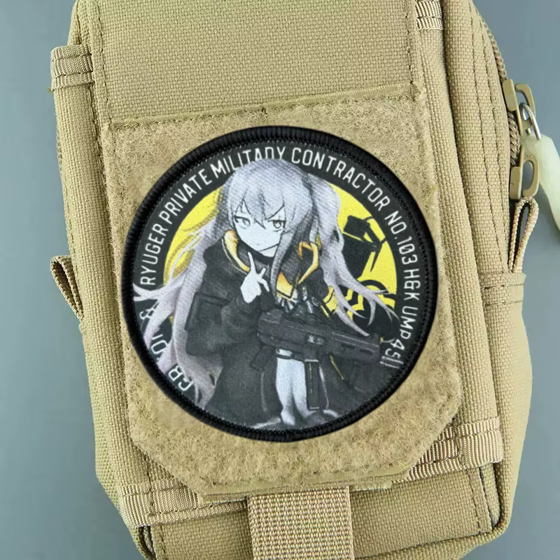 Parche morale anime bordado – Insignia táctica para uniforme militar - imagen 4