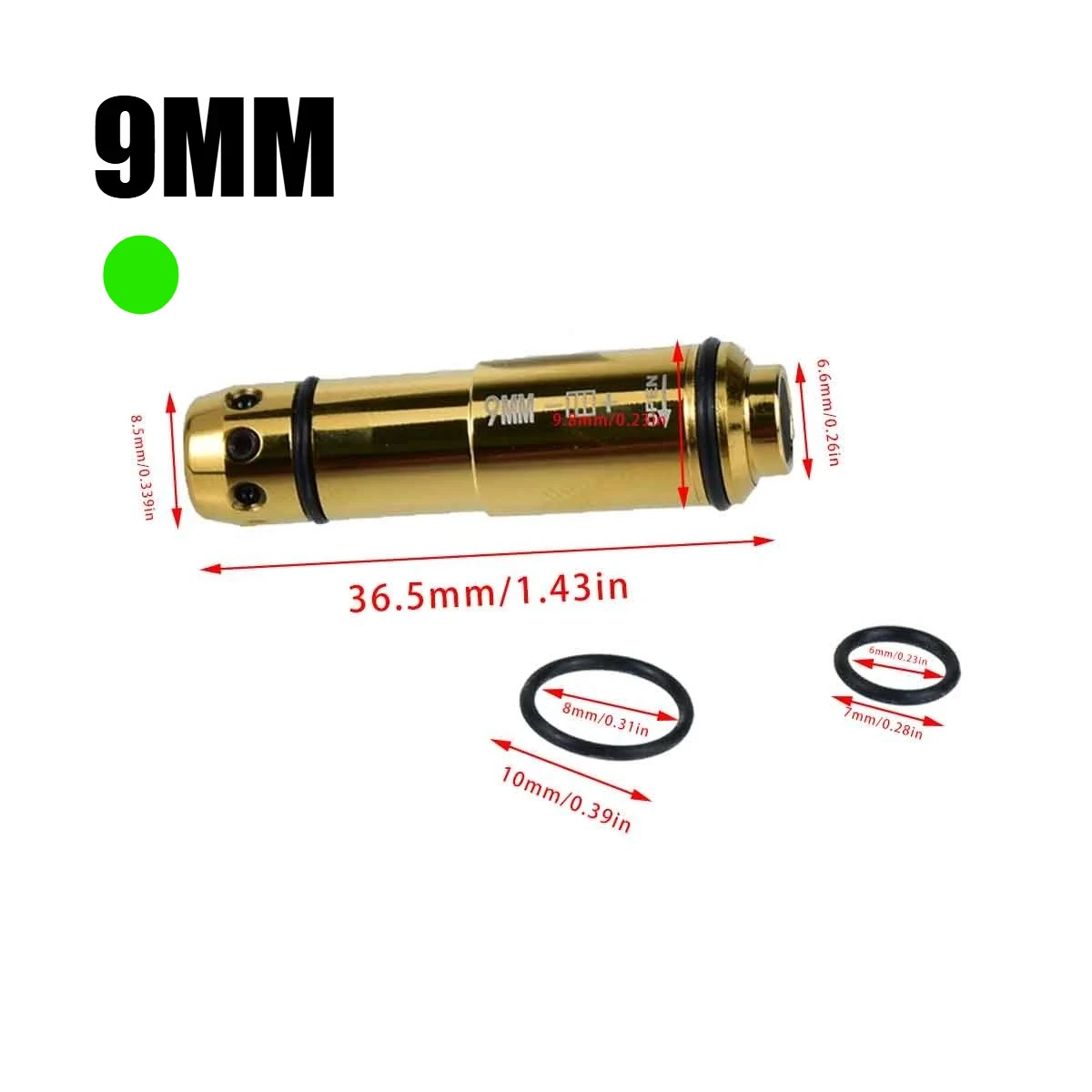 BoreSight láser de entrenamiento rojo y verde para miras ópticas - imagen 3