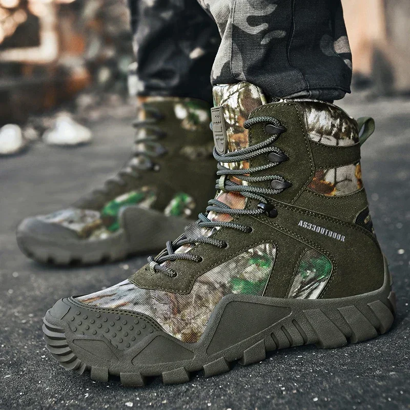 Botas tácticas de combate camuflaje – Outdoor militar todoterreno - imagen 2