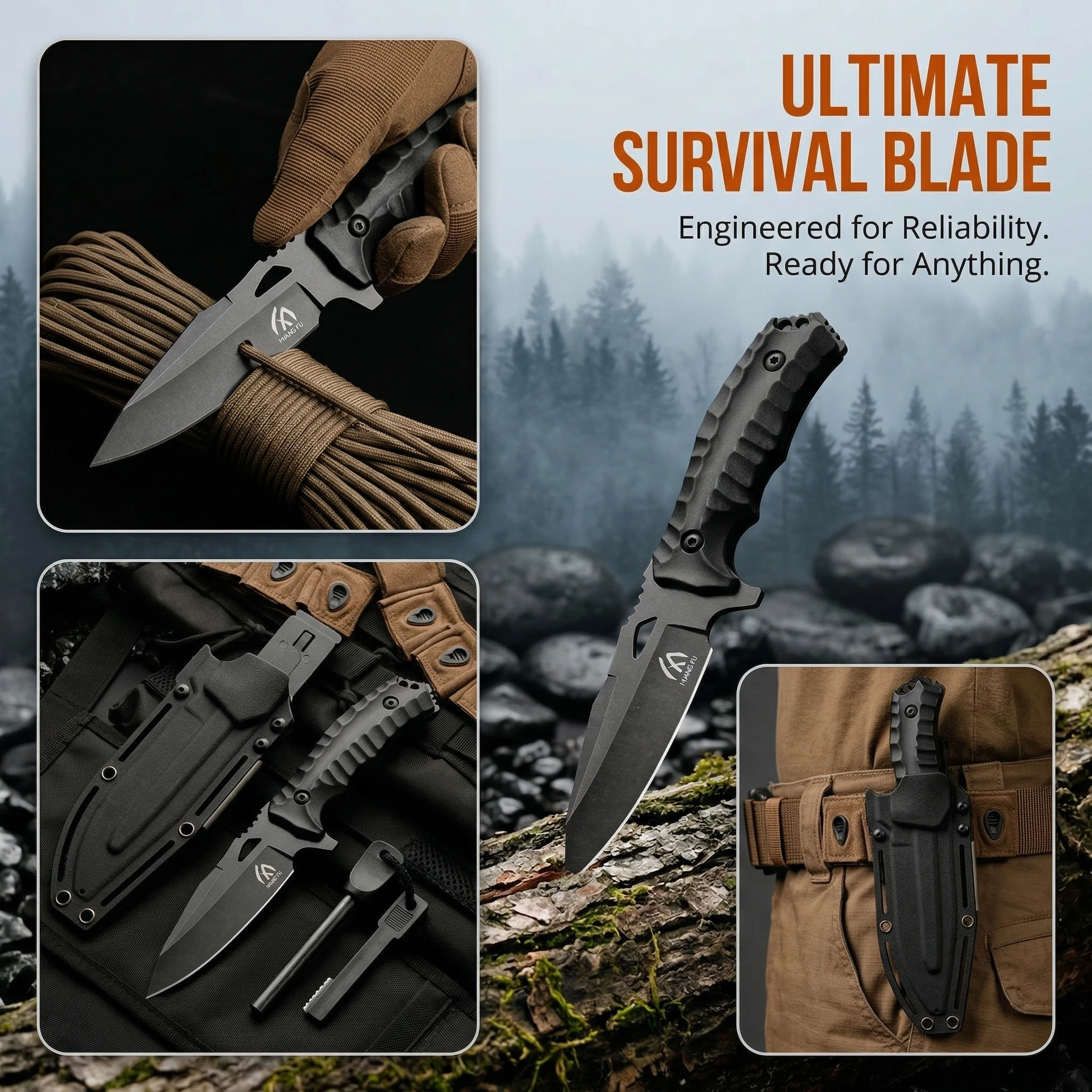 Cuchillo con funda para transporte