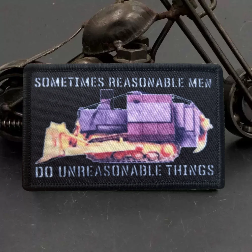 Parche táctico Killdozer con velcro – Insignia de moral para mochila - imagen 5