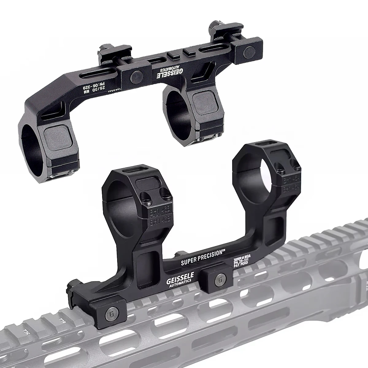 Anillas tácticas GEISSELE Cantilever Picatinny para óptica