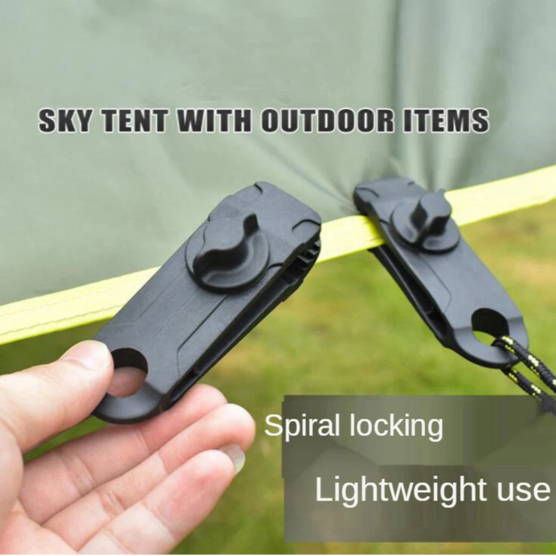 Clips plasticos lona camping ganchos toldo resistentes para exterior - imagen 4