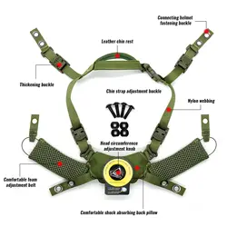 Sistema Suspensión Táctico Wendy para Casco MICH FAST – Almohadilla Viscoelástica