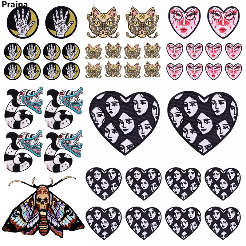 Parche bordado calavera punk