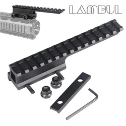 Elevador Picatinny 20 mm para rail extensible táctico militar