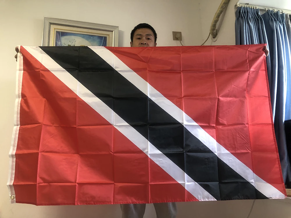 Bandera Trinidad y Tobago exterior de poliéster resistente a rayos UV - imagen 5
