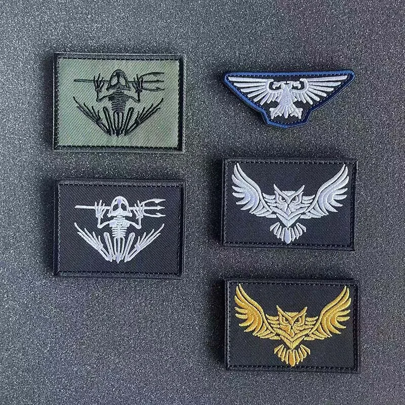 Parche táctico Rana Frogman bordado gancho y bucle para mochila - imagen 4