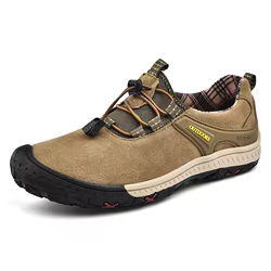 HIKEUP botas senderismo piel impermeable hombre outdoor