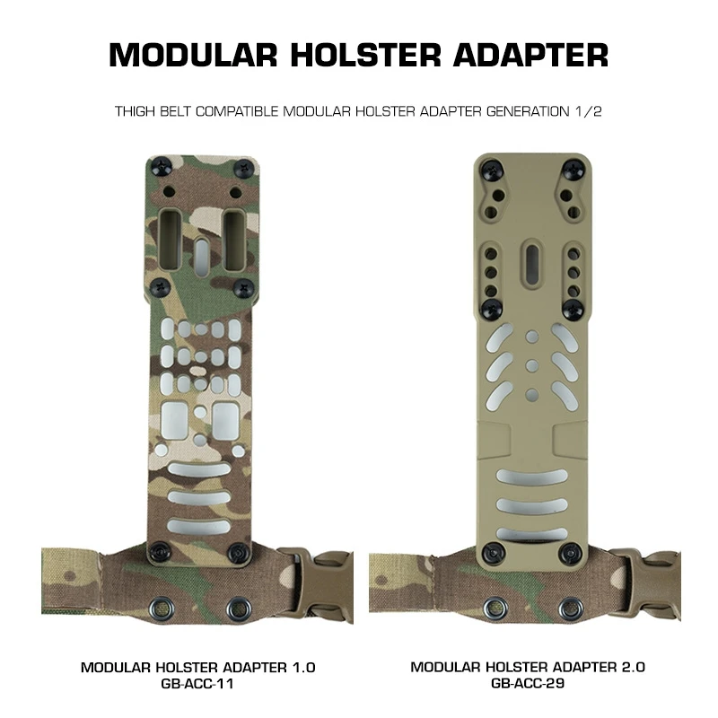 Adaptador modular funda pistola POSEIDON DEFENSE para cinturón muslo - imagen 2