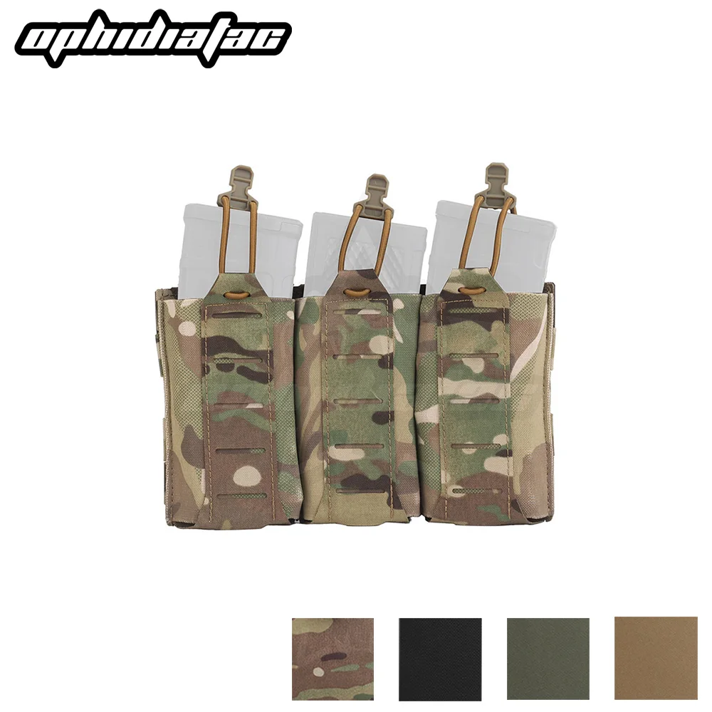 Ophidian Bolsa triple porta cargadores MOLLE – Riñonera táctica ligera