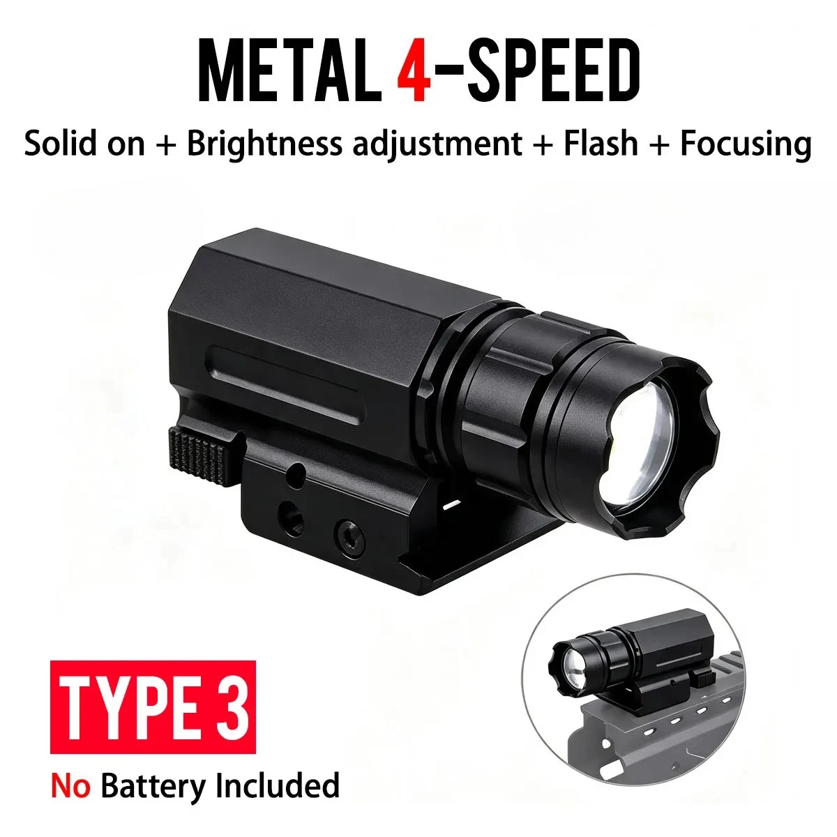 Linterna Táctica Surefire XC1 XC2 LED QD con Riel Picatinny - imagen 5