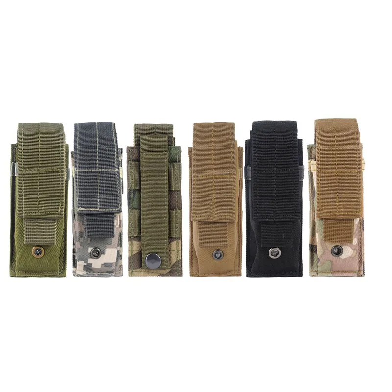 Bolsa táctica MOLLE para munición y porta linterna camuflaje - imagen 3