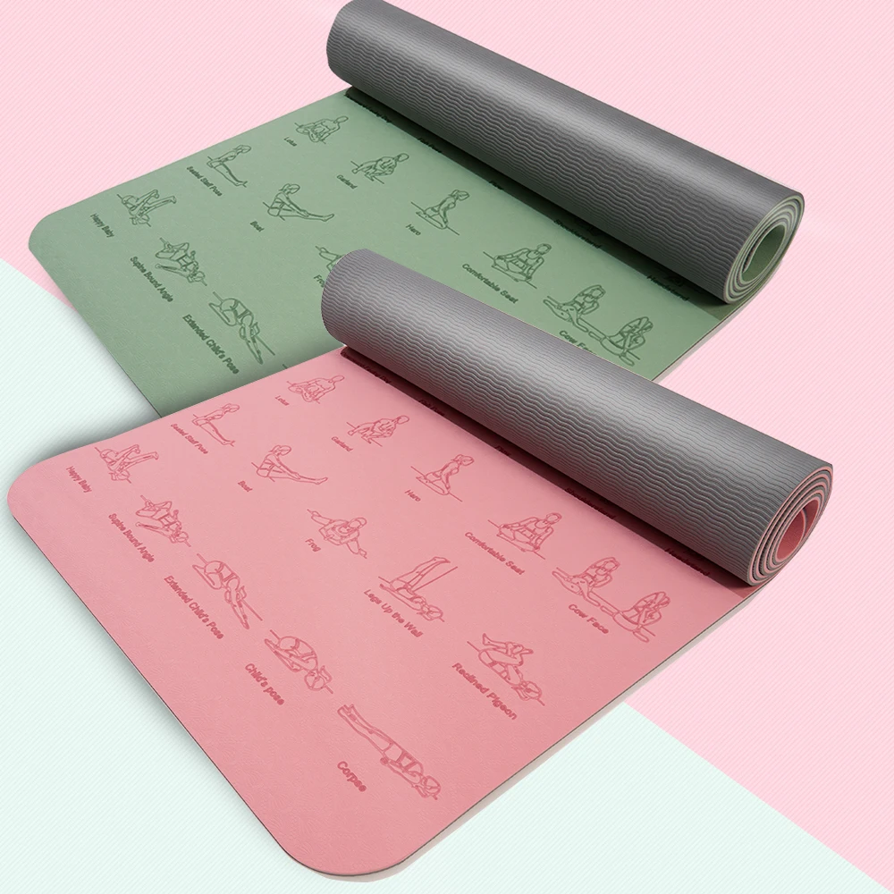 Textura antideslizante del tapete de yoga