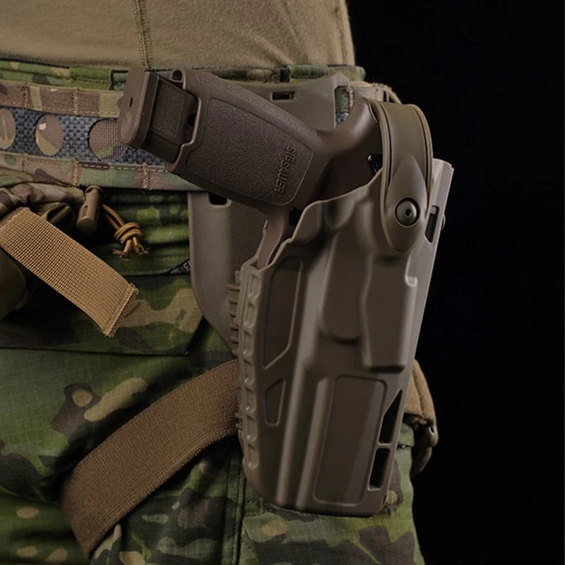 Funda táctica pierna P320 M17/M18 con QLS