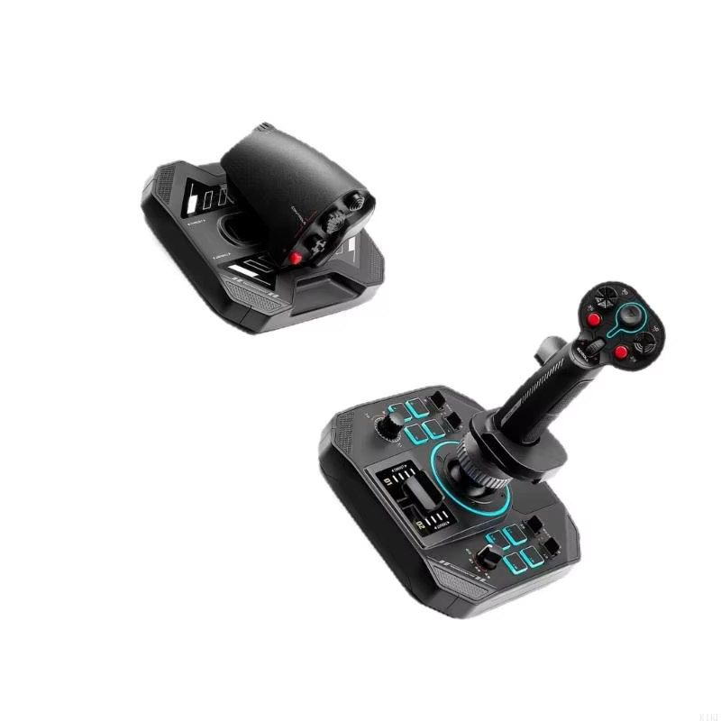 Simulador de vuelo con base metálica y control multifunción - imagen 2