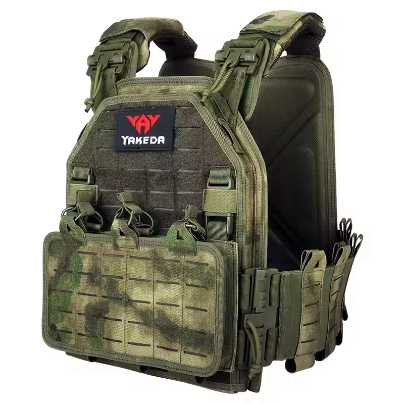 YAKEDA MOX CAMO chaleco porta placas de liberación rápida Nylon Molle - imagen 4