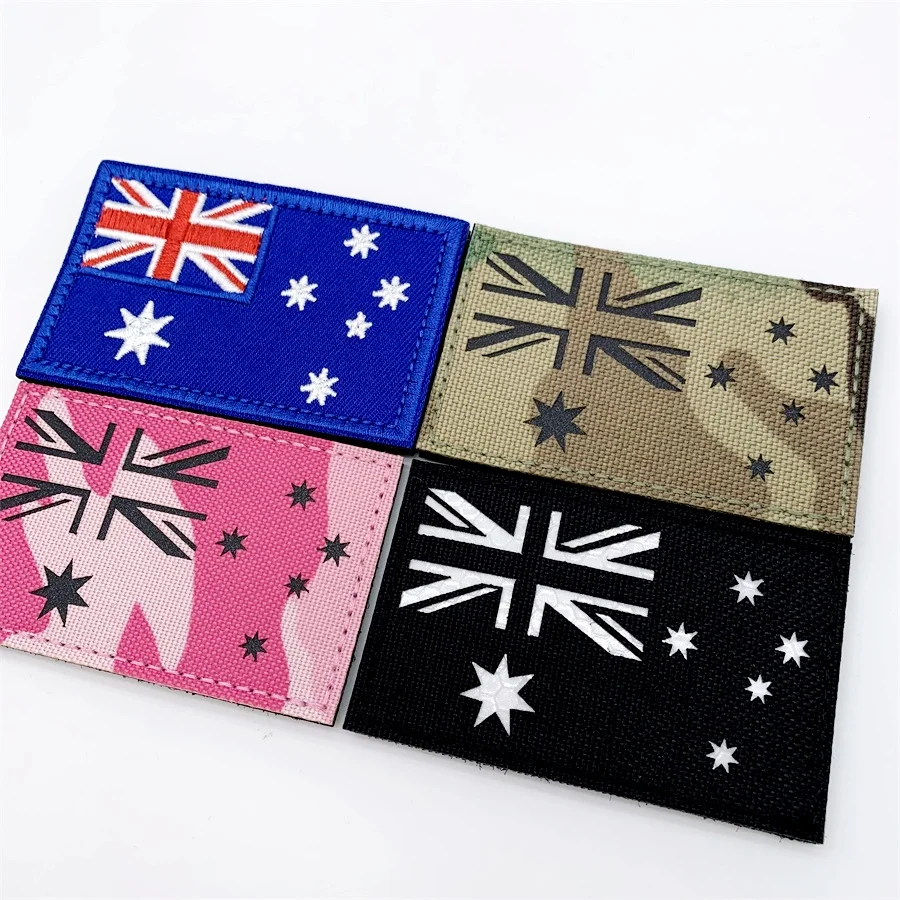 Parche táctico bordado bandera de Australia con velcro - imagen 3