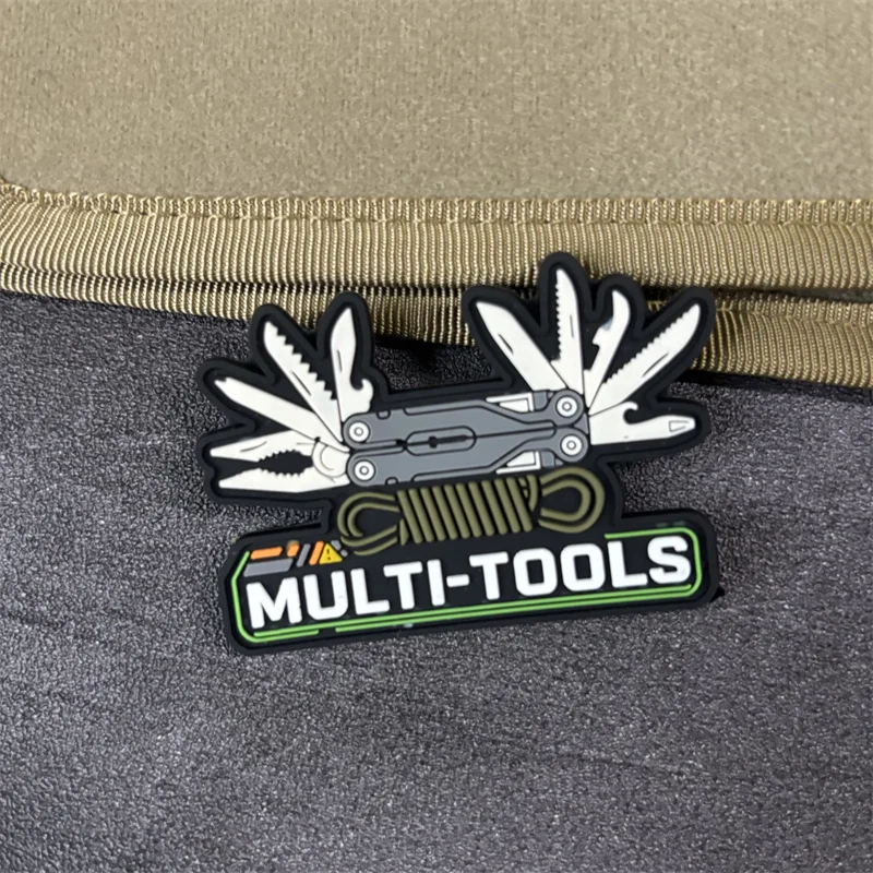 Parche táctico de PVC multiusos con velcro para mochila - imagen 3