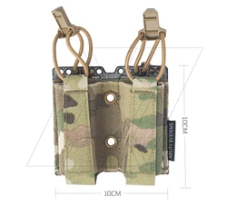 Portacargador doble MOLLE estilo Ferro para cinturón táctico