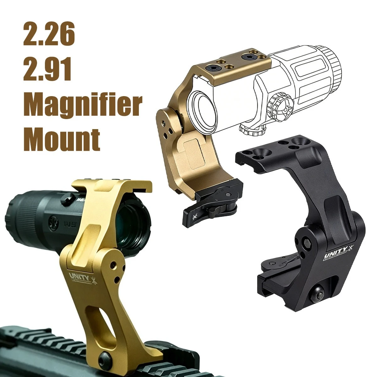 Montura táctica HRF SKIFF UNITY Picatinny para óptica con FTC - imagen 4