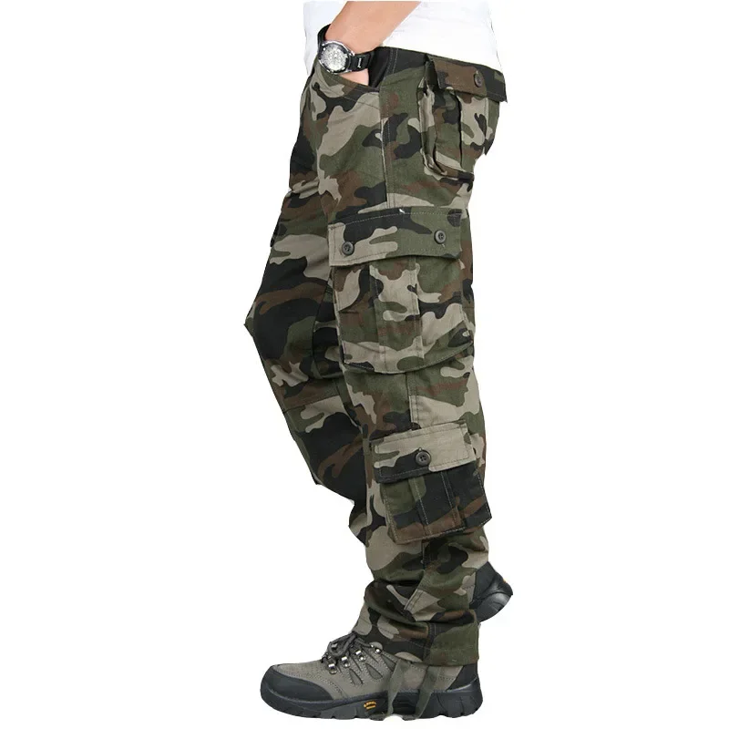 Pantalón cargo táctico de camuflaje para hombre – Estilo urbano - imagen 2