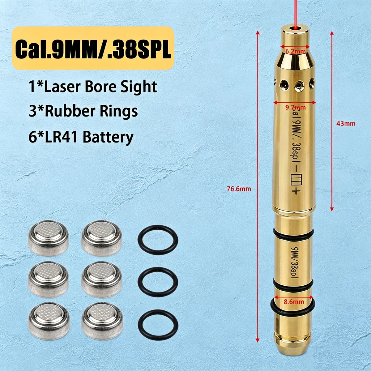 Láser táctico de calibración rojo para pistolas y rifles - imagen 5