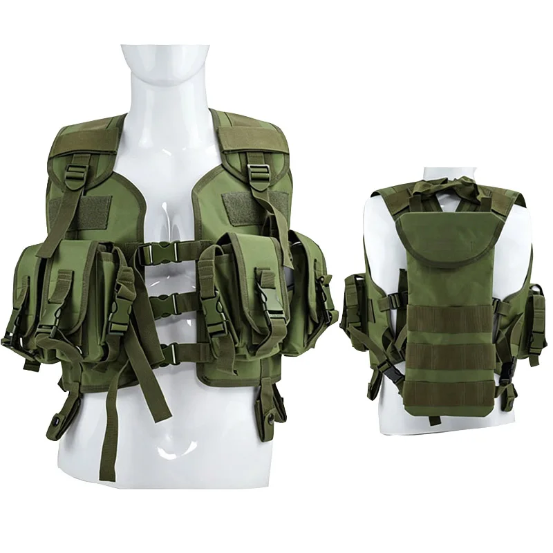 Chaleco táctico camuflaje con bolsa de agua - Airsoft y al aire libre - imagen 2