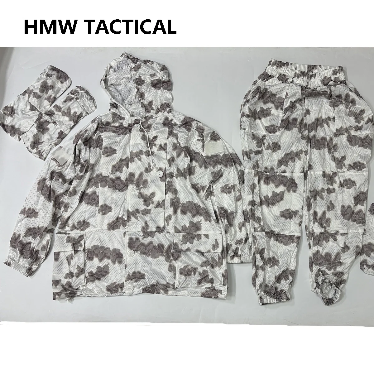 Ropa Táctica de Invierno: Camisa, Pantalón y Guantes para Nieve