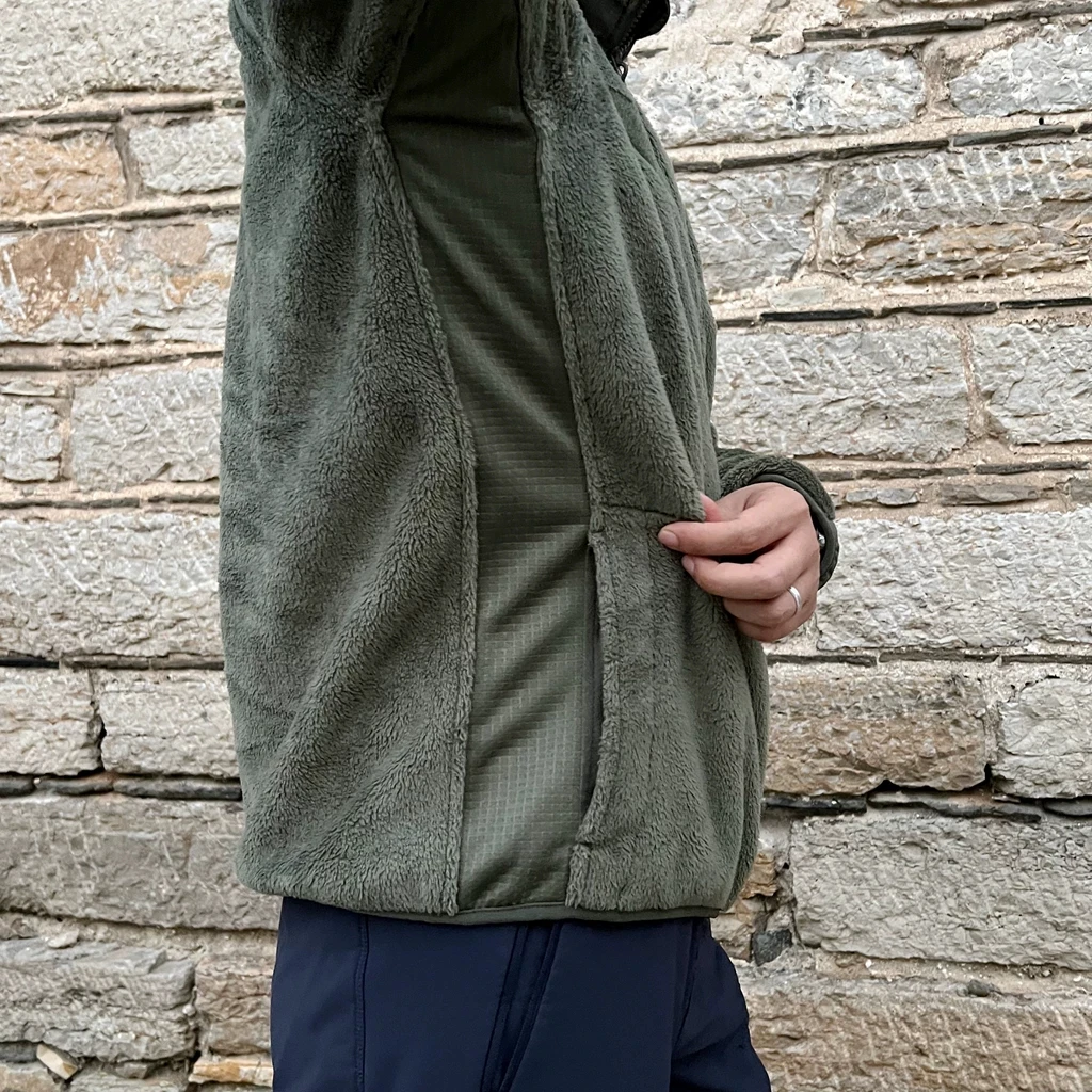 Chaqueta táctica forro polar L3 abierta para senderismo y camping
